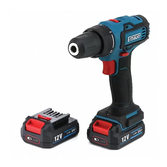Erbauer EDD12-Li-2 12V Çift Akülü Şarjlı Matkap