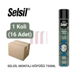 Selsil 750 ml Montaj Köpüğü – 1 Koli (16 Adet)